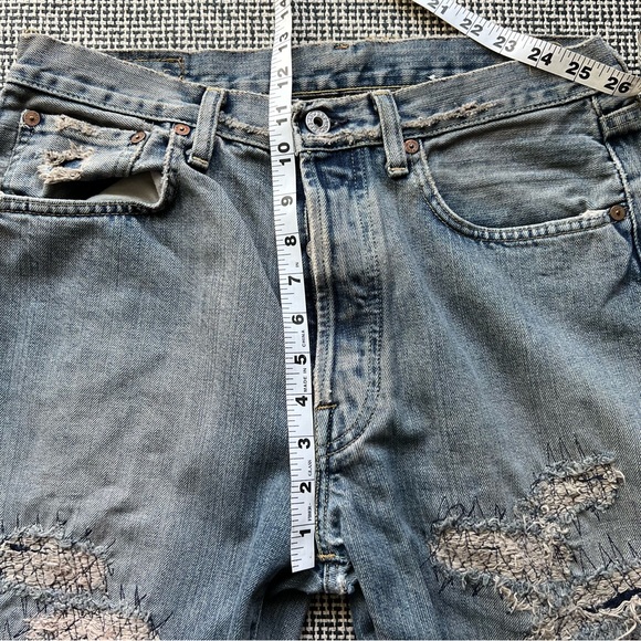Vintage Distressed Denim Replay Jeans Denim - Picture 10 of 14